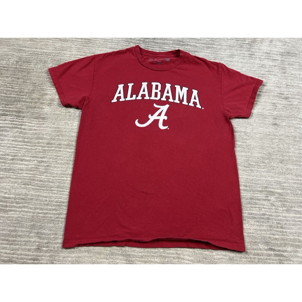 Alabama Crimson‎ Tide Shirt Mens Medium Red Short Sleeve The Victory Cotton